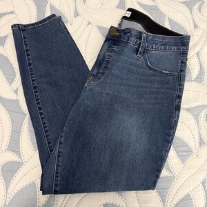 Ava & Viv Women's Skinny Jeans in Dark Blue Wash